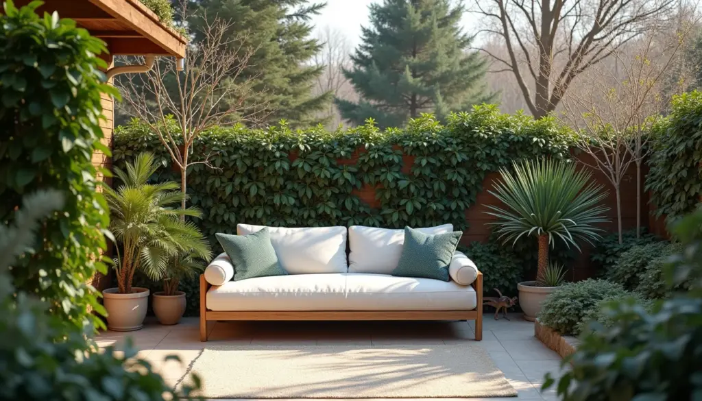 Jardim de Inverno com Futon: As Plantas Ideais Reveladas
