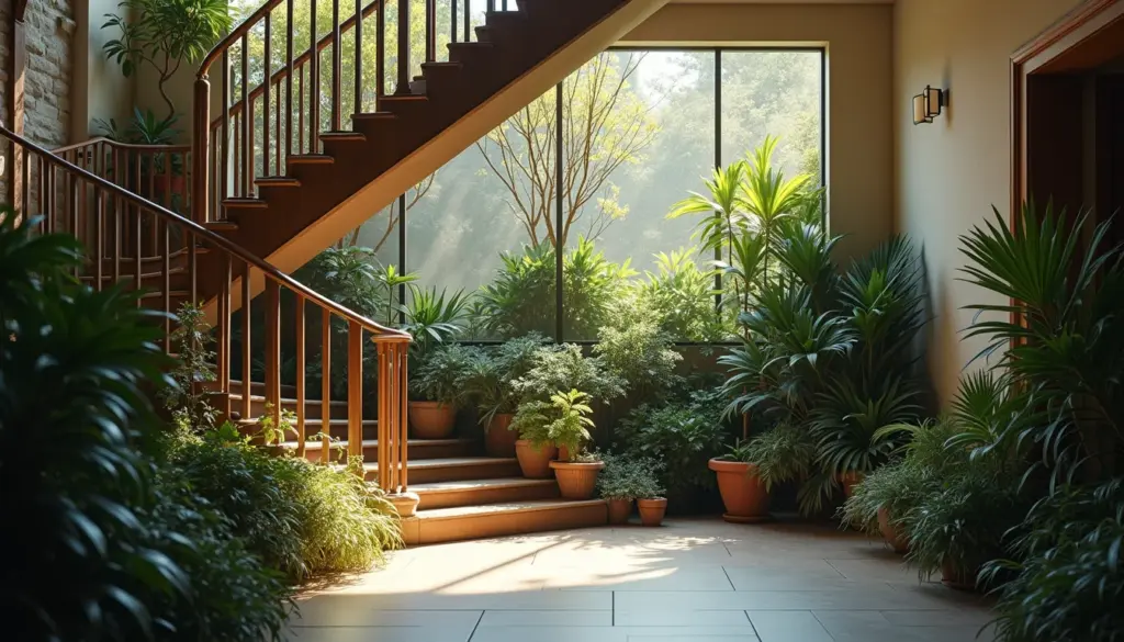 Jardim de Inverno Sob a Escada: As Plantas Ideais