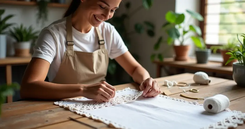 Barradinhos de croche em pano de prato com grafico: do básico à renda extra