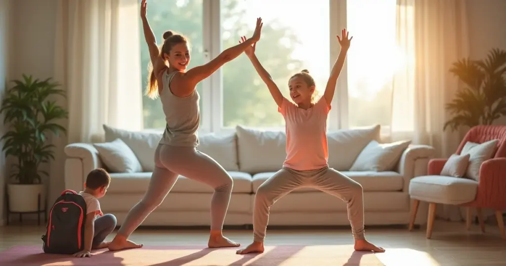 Como criar uma rotina de alongamento para crianças antes da escola em 5 minutos