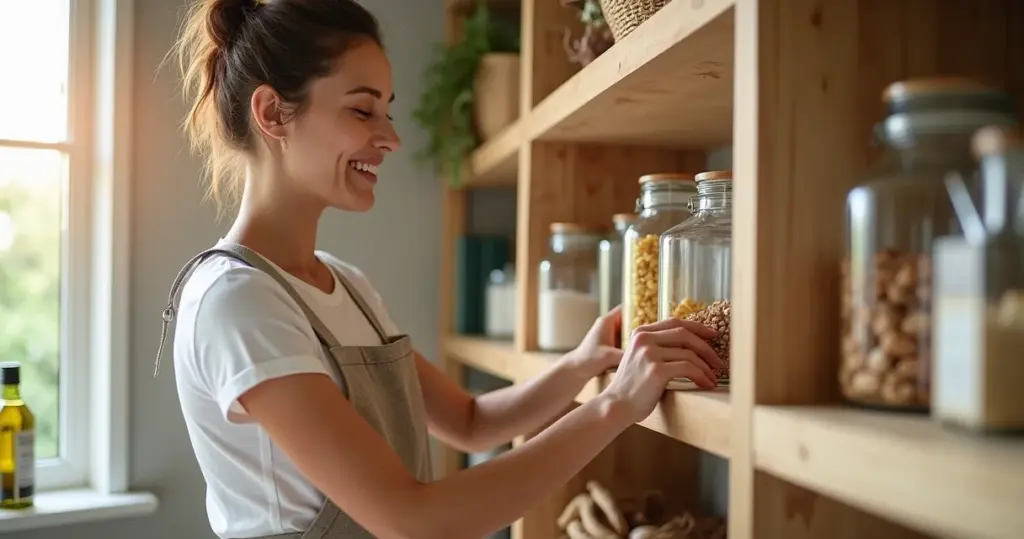 Como decorar prateleiras de despensa aberta: do caos ao charme em 7 passos Como decorar prateleiras de despensa aberta: do caos ao charme em 7 passos