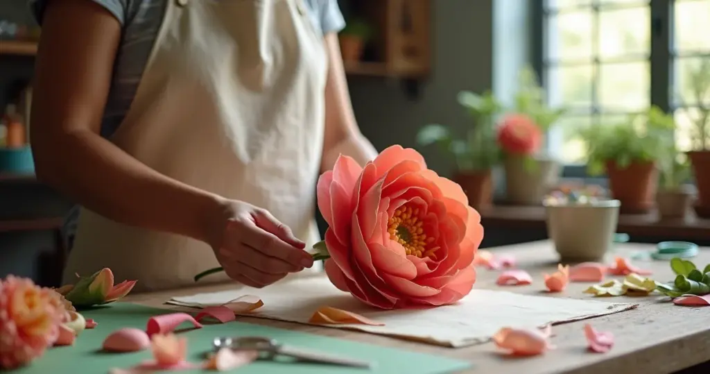 Como fazer flores de papel crepom realistas que enganam qualquer um Como fazer flores de papel crepom realistas que enganam qualquer um