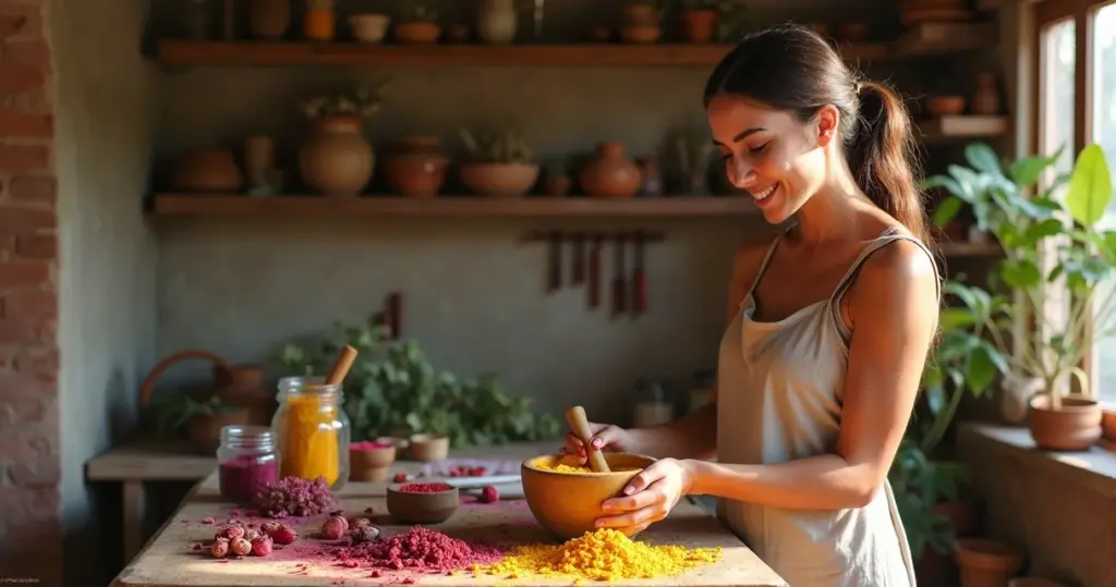 Como fazer tintas naturais com plantas: cores vivas sem química nem gasto