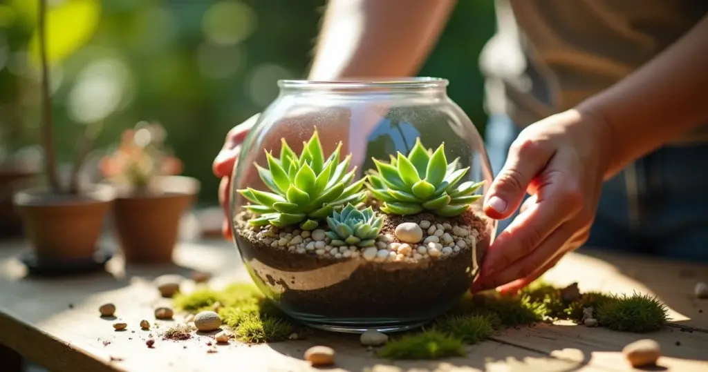 Como montar um terrário de suculentas que dura anos sem regar toda semana