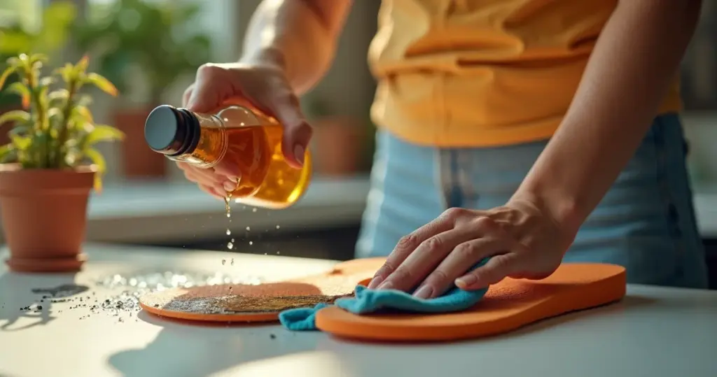 Como tirar mancha de piche do chinelo com um ingrediente da sua cozinha