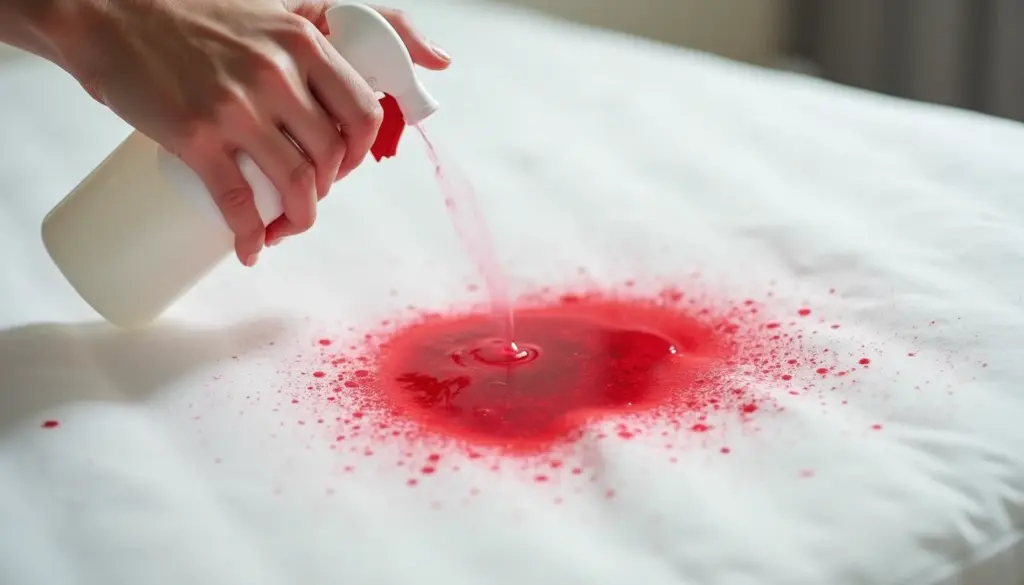 como tirar mancha de sangue do colchão sem estragar (o erro da água quente)