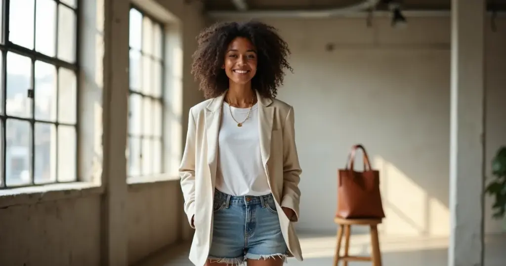 Como usar short jeans sem parecer desleixada: o truque da terceira peça