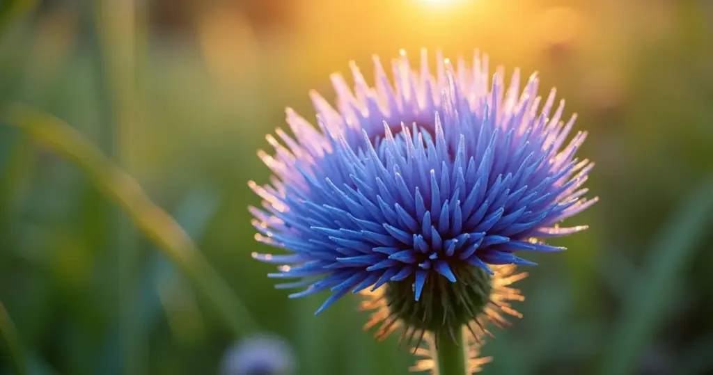 Cuidados com a equinops: jardim azul vibrante que quase não precisa de você