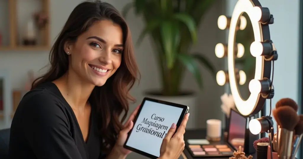 Curso maquiagem profissional gratuito: comece a faturar em 2026 sem investir