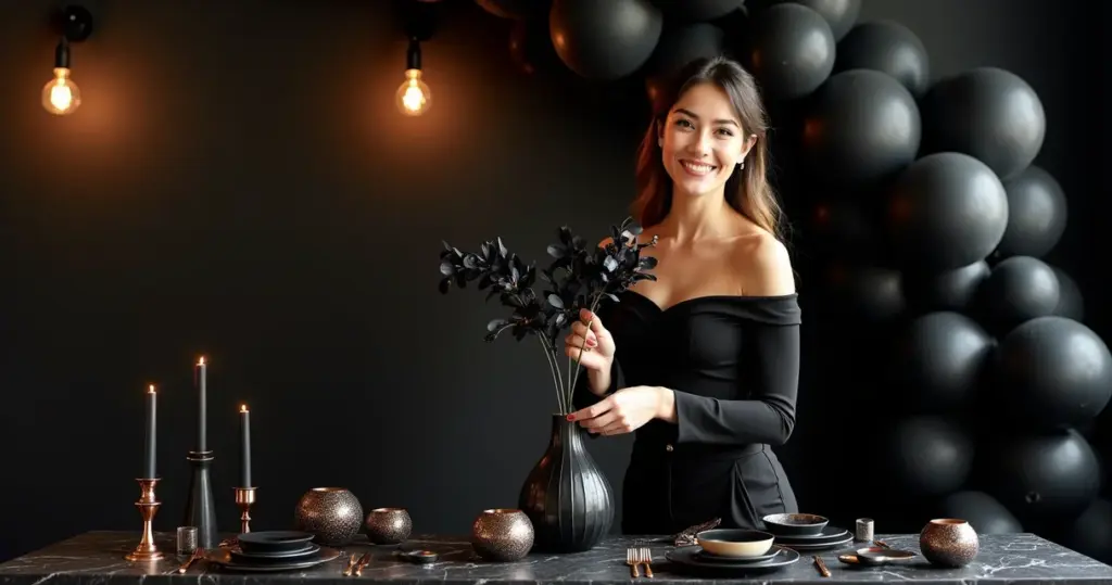 27 Ideias de Decoração de Aniversário Preto que Impressionam Gastando Menos