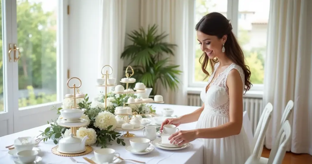 18 Ideias de Decoração de Chá Revelação Branco para um Evento Inesquecível