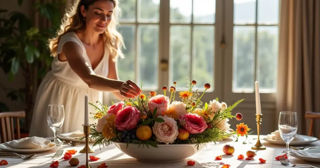 12 Ideias de Decoração de Mesa com Frutas e Flores que Impressionam