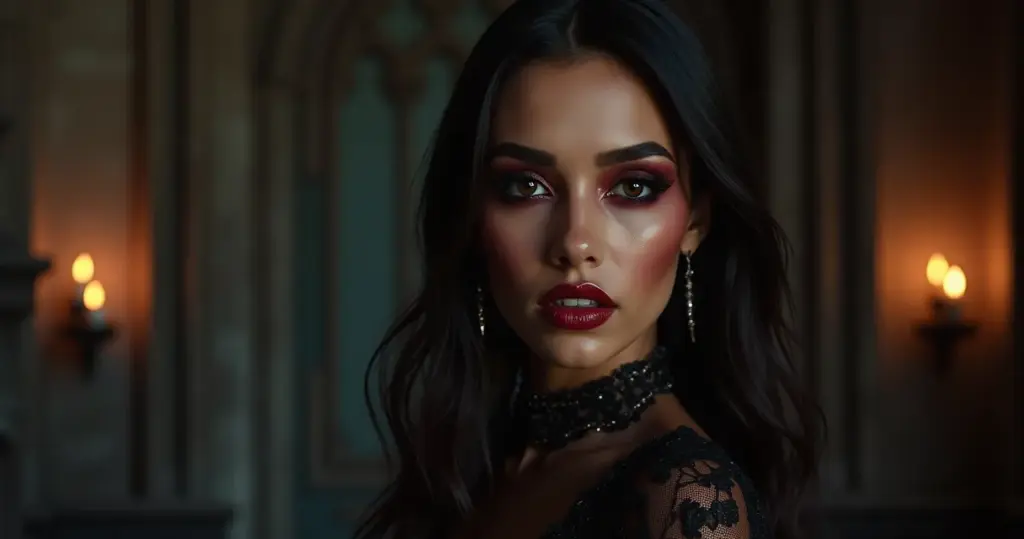 7 Ideias de Dracula Maquiagem Que Viram Rostos Comuns em Obra de Arte