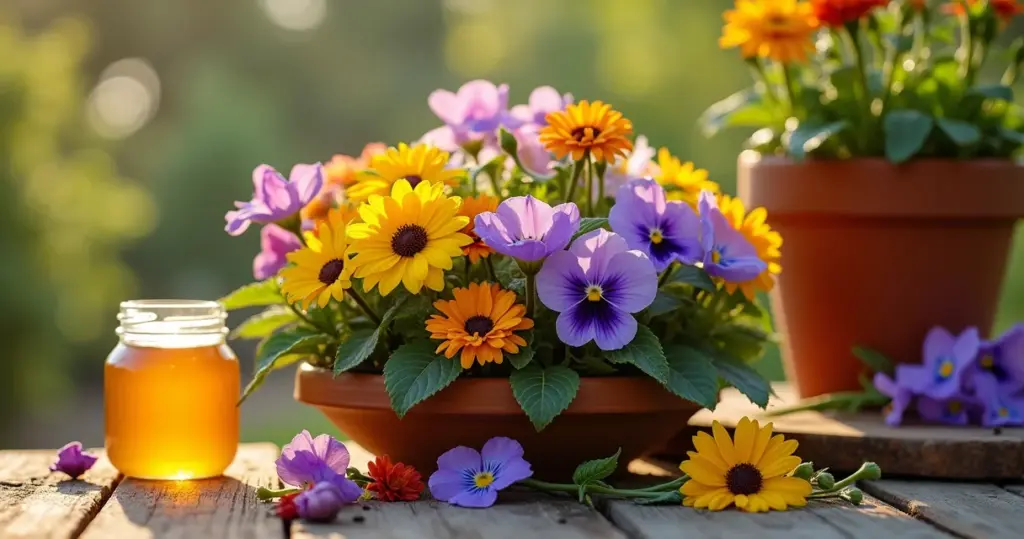 Flores para um jardim de plantas com flores que podem ser cristalizadas: do vaso ao lucro