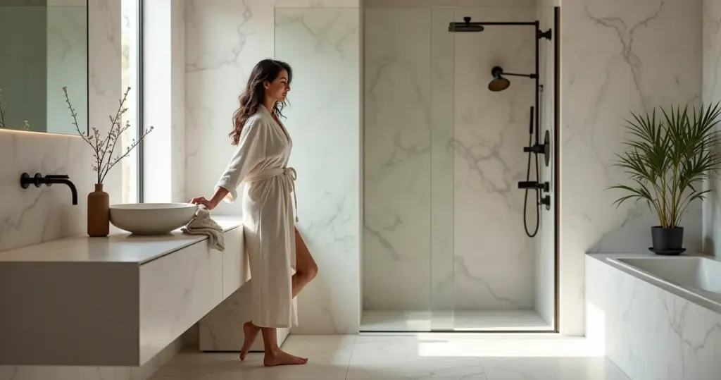 17 Ideias de Moderno Moderno Decoração de Banheiro Pequeno que Enganam o Olho