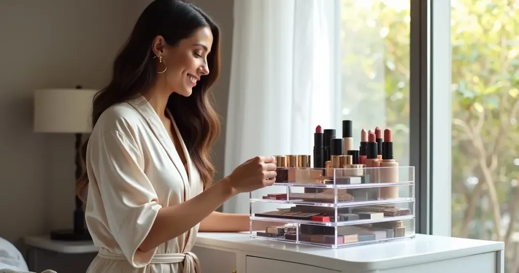 Organizador acrilico maquiagem: sua penteadeira em ordem em 5 minutos