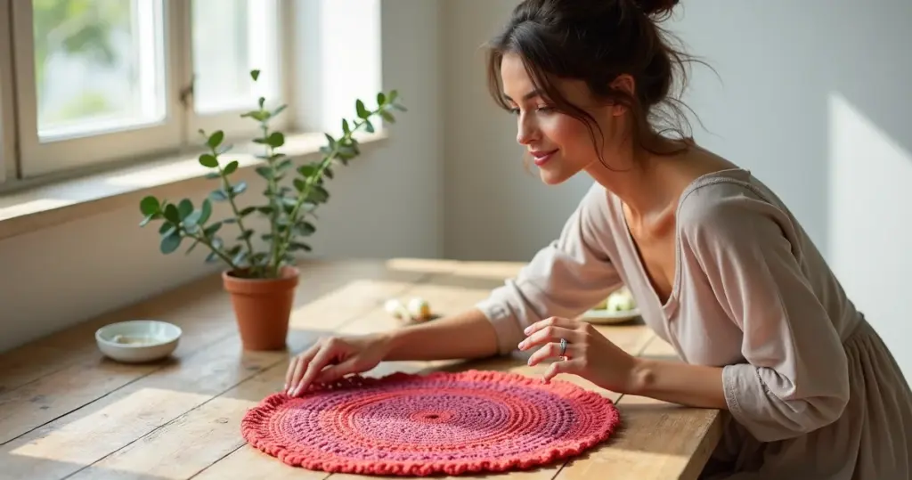 Sousplat de Croche com Linha Anne: Transforme Sua Mesa em 6 Passos