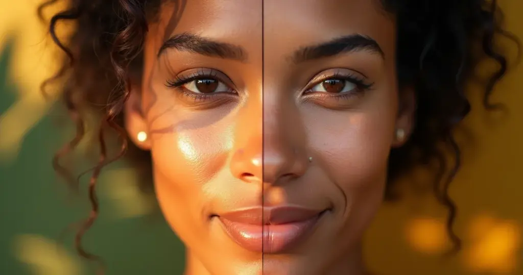 Vitamina C para o rosto antes e depois: veja quando cada resultado aparece