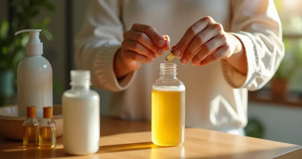 Vitamina para queda de cabelo no shampoo: o truque de 5 minutos que fortalece os fios