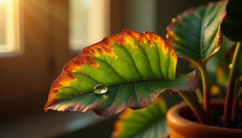 Maranta planta com folhas queimadas? O erro que quase todo mundo comete