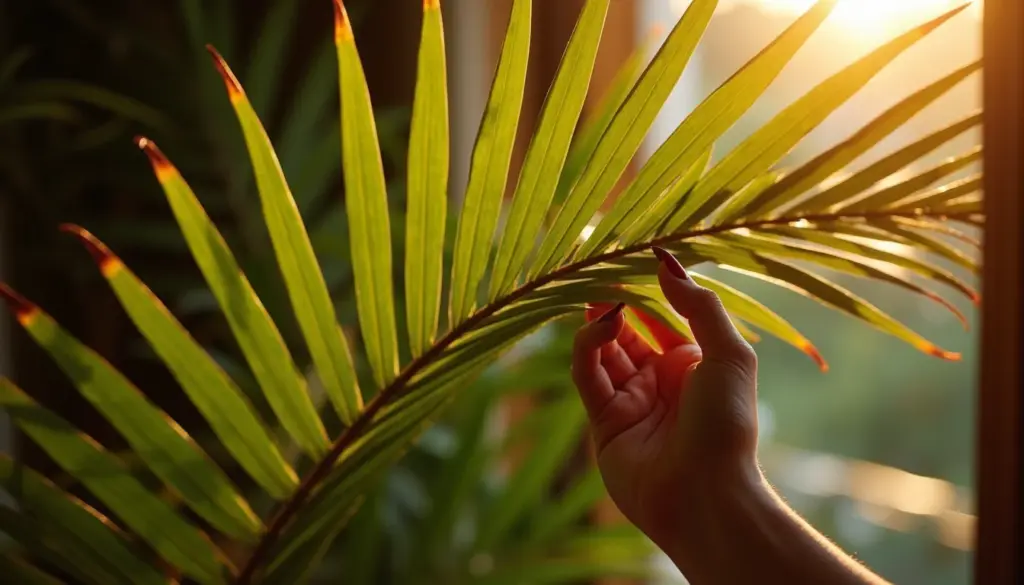Sua palmeira-bambu com folhas queimadas? A solução é mais simples do que você pensa