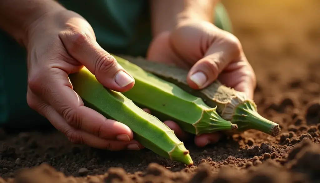 Plantação de quiabo: o erro que deixa o fruto duro (e como evitar)