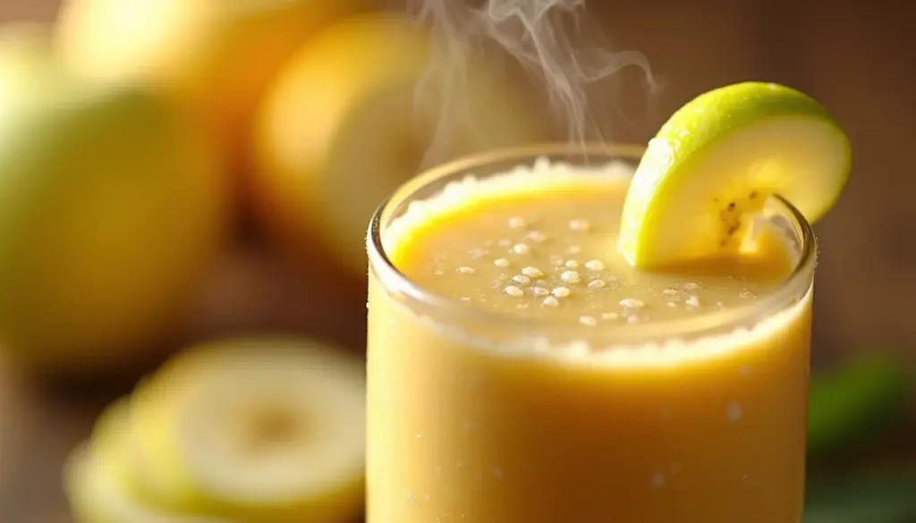 Vitamina de banana e maçã cremosa em 2 minutos: aprenda