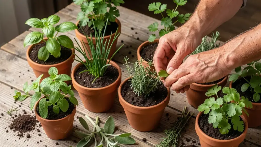 Horta de Temperos Mais Fáceis de Cuidar: 9 Ervas que Aguentam Esquecimento Horta de Temperos Mais Fáceis de Cuidar: 9 Ervas que Aguentam Esquecimento
