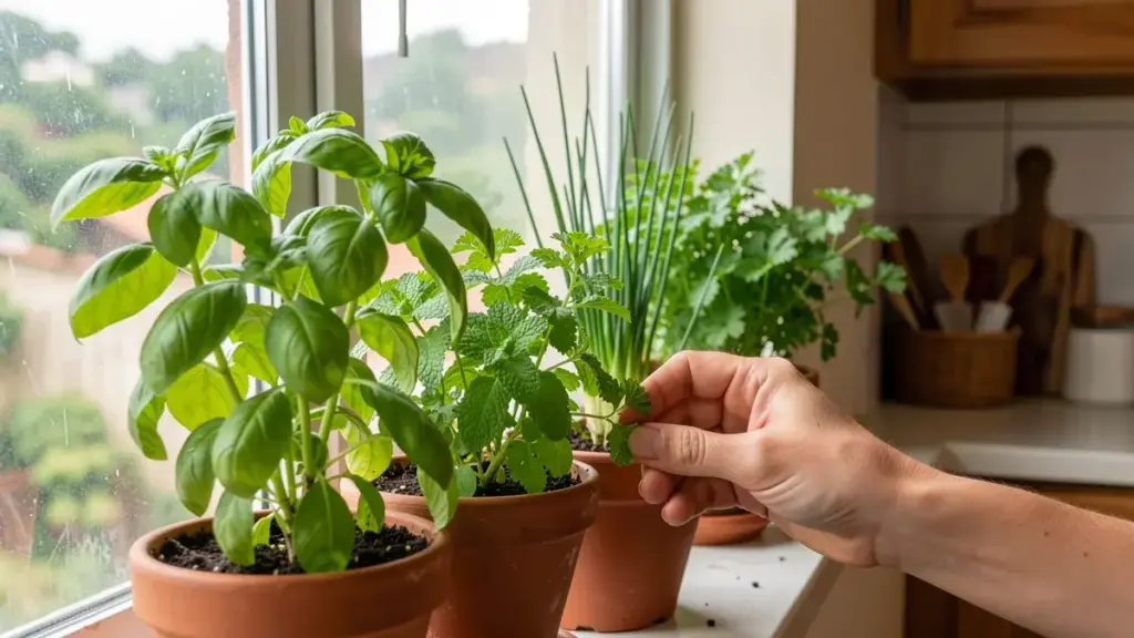 Temperos para horta em apartamento: os que sobrevivem de verdade na janela